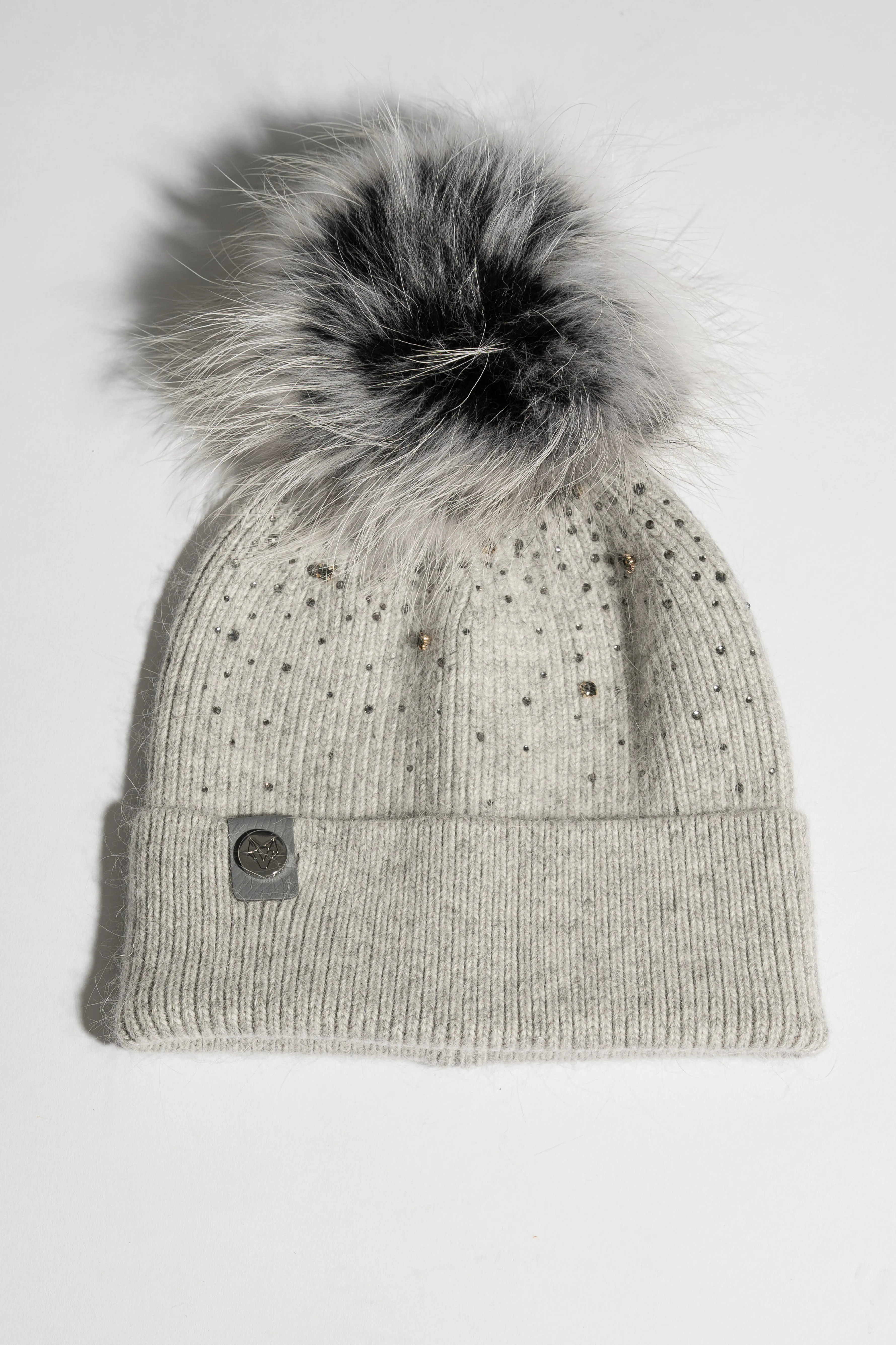 Elvie Pom Pom Hat - Grey