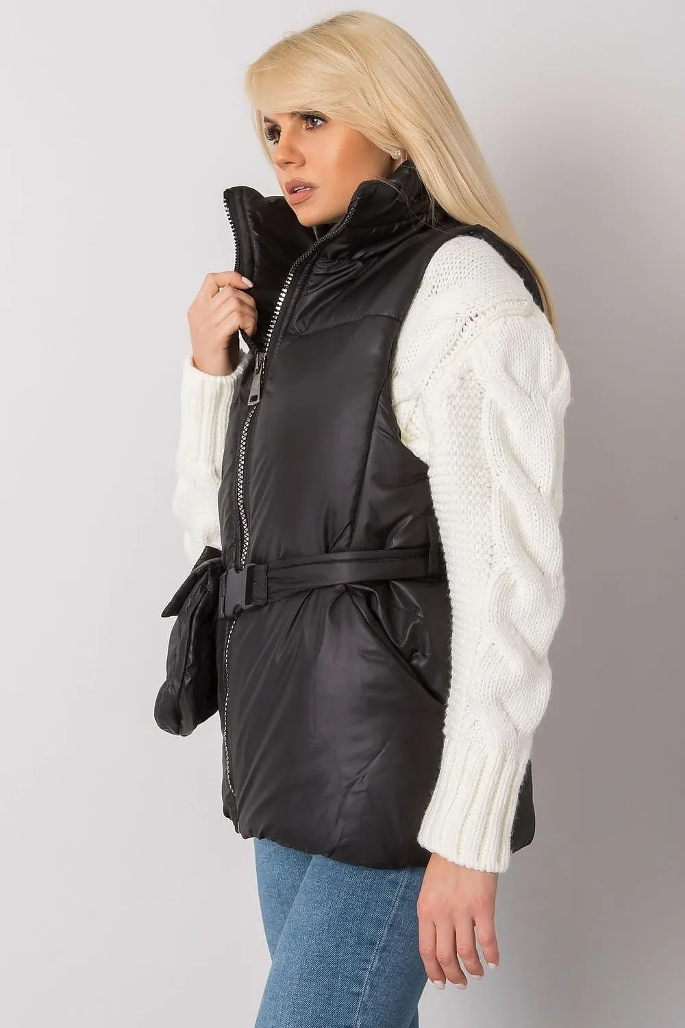 Ex Moda Puffer Vest With Fanny Pack