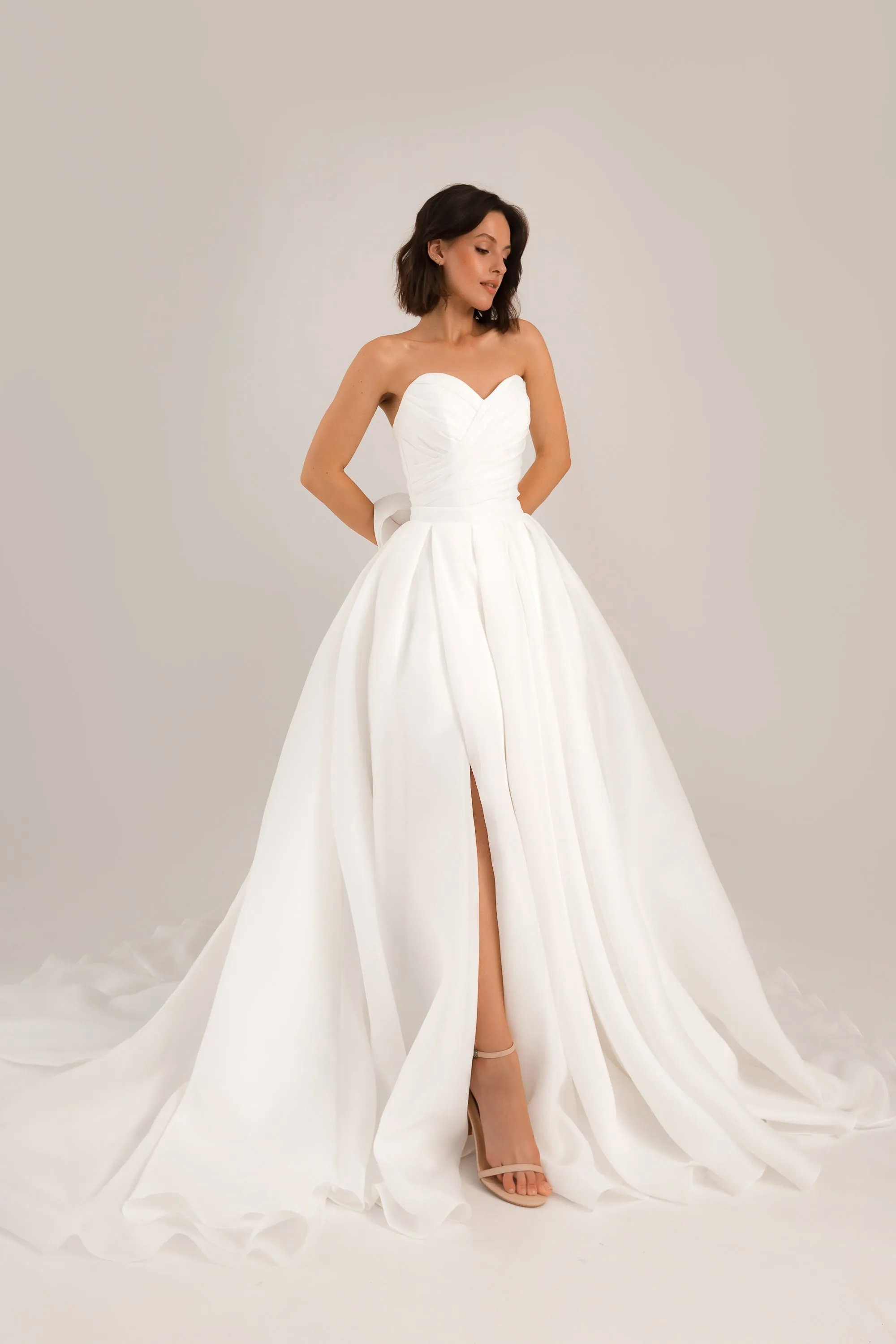 Extra Convertible Wedding Dress Audrey Mini (Basic mini dress bolero skirt bow)