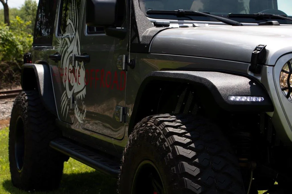 Fishbone Offroad 2018-Current JL Wrangler (2-Door) Elite Rear Tube Fenders - Steel