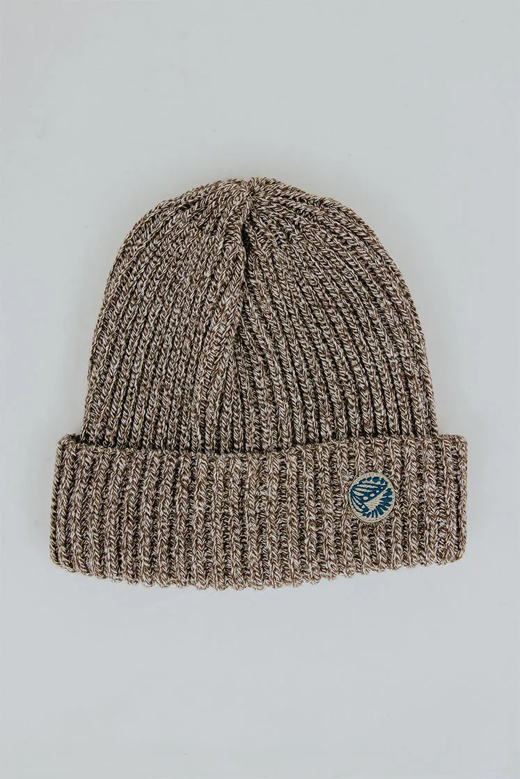 Folded Knit Wings Beanie - Oatmeal