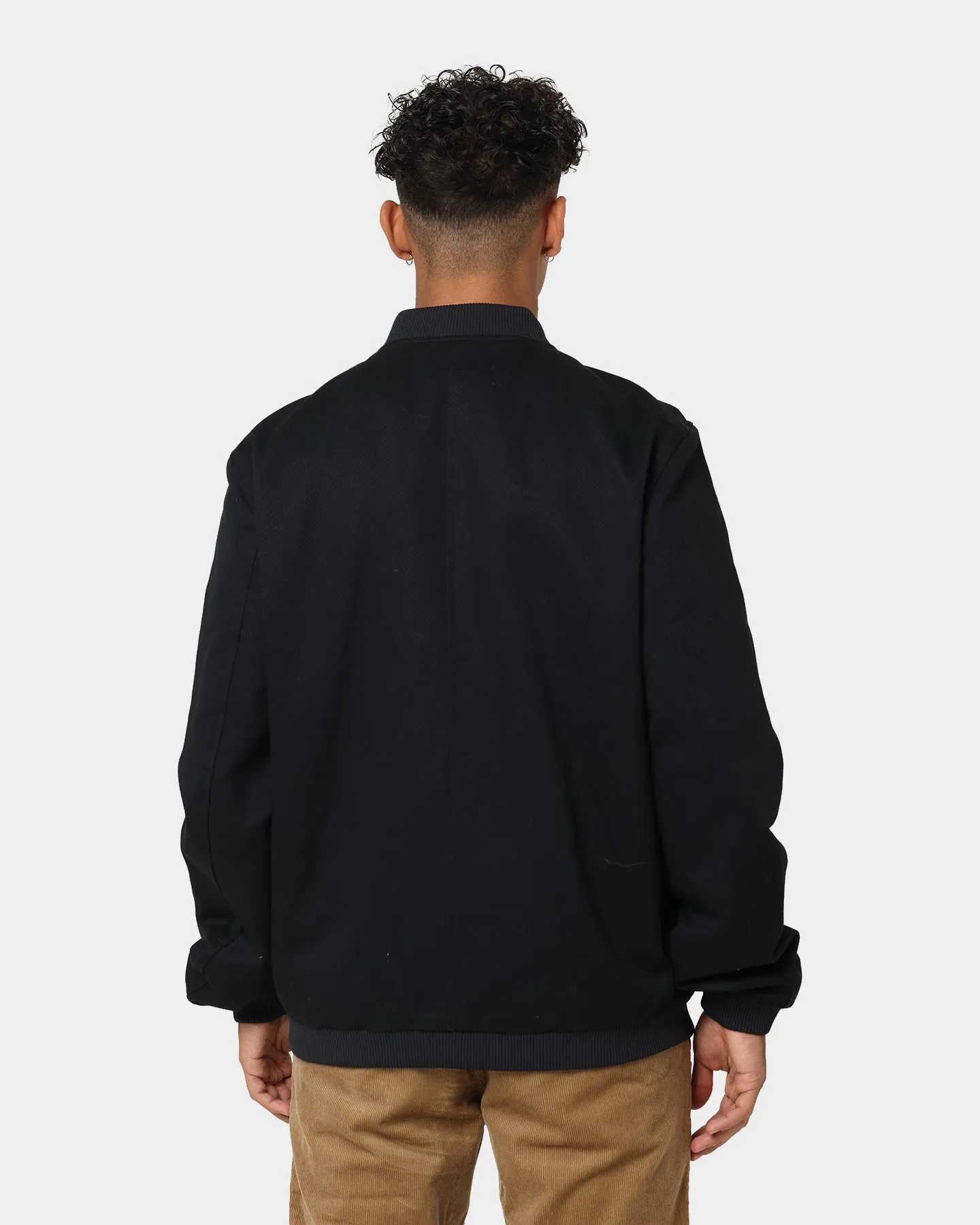 Fred Perry Twill Bomber Jacket Black