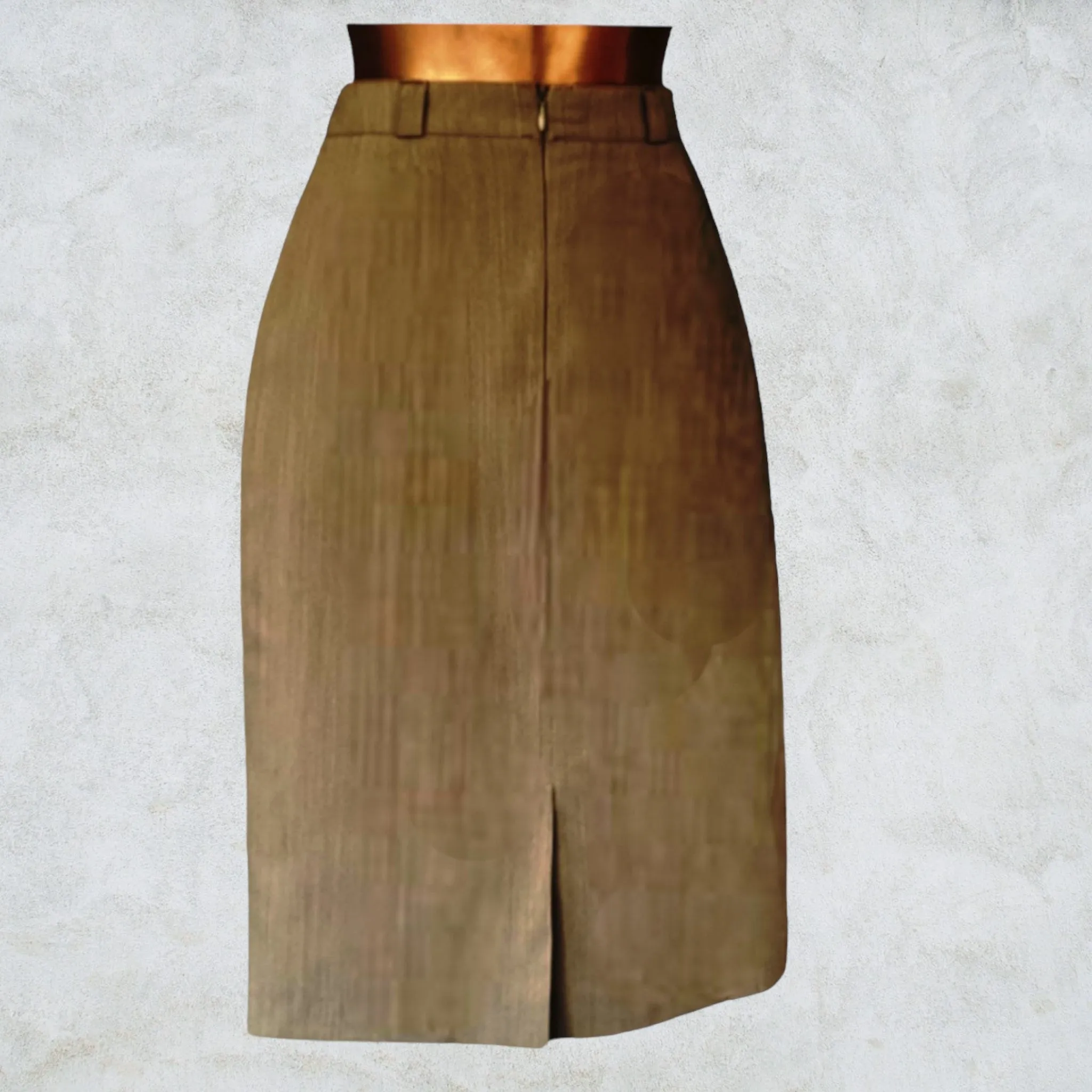 Gina B by Heidemann Sage Green Stretch Pencil Skirt UK 10 US 6 EU 38