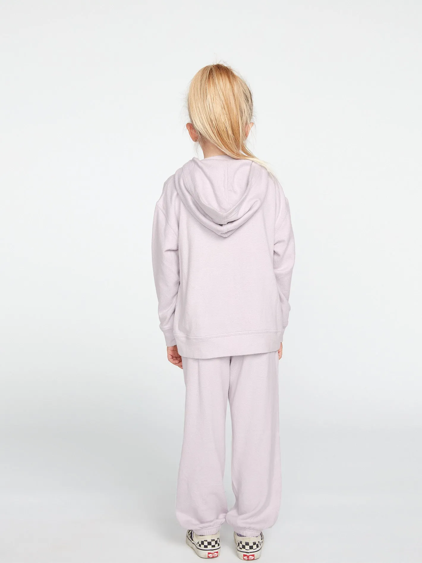 Girls Lived In Lounge Zip Fleece - Lavender