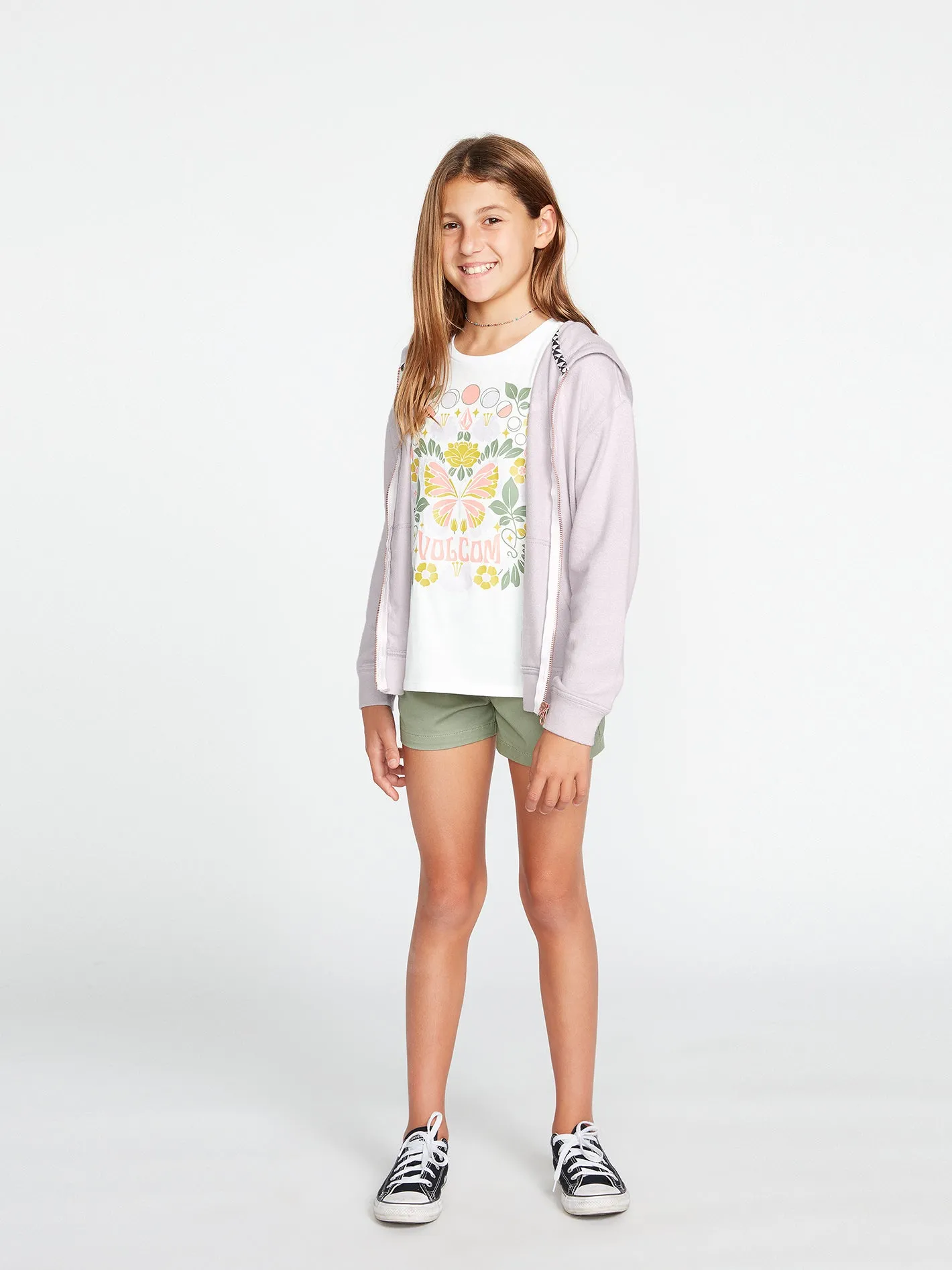 Girls Lived In Lounge Zip Fleece - Lavender