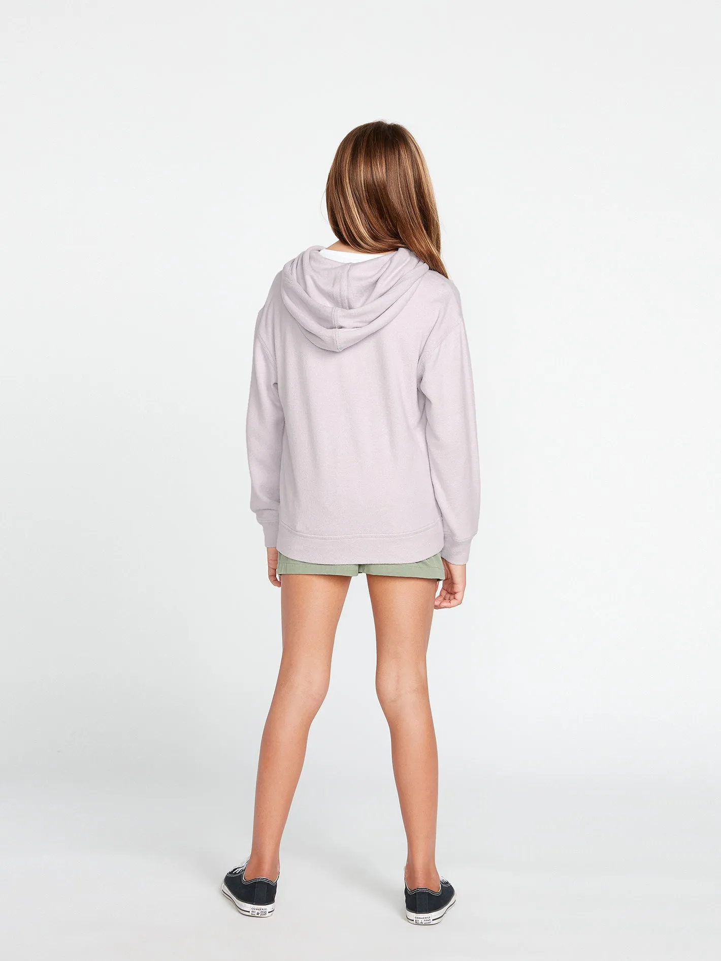 Girls Lived In Lounge Zip Fleece - Lavender