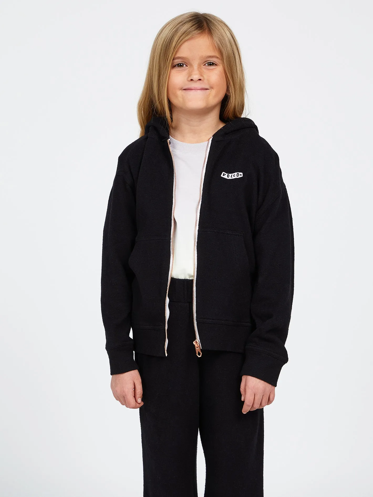 Girls Lived In Lounge Zip Up Hoodie - Black