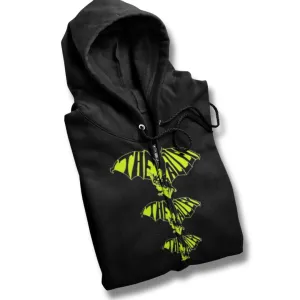 Glow In The Dark Bat Crazy Zip Up Hoodie