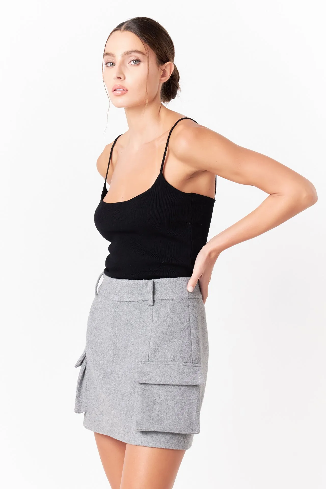 Grey Lab - Wool Cargo Skirt