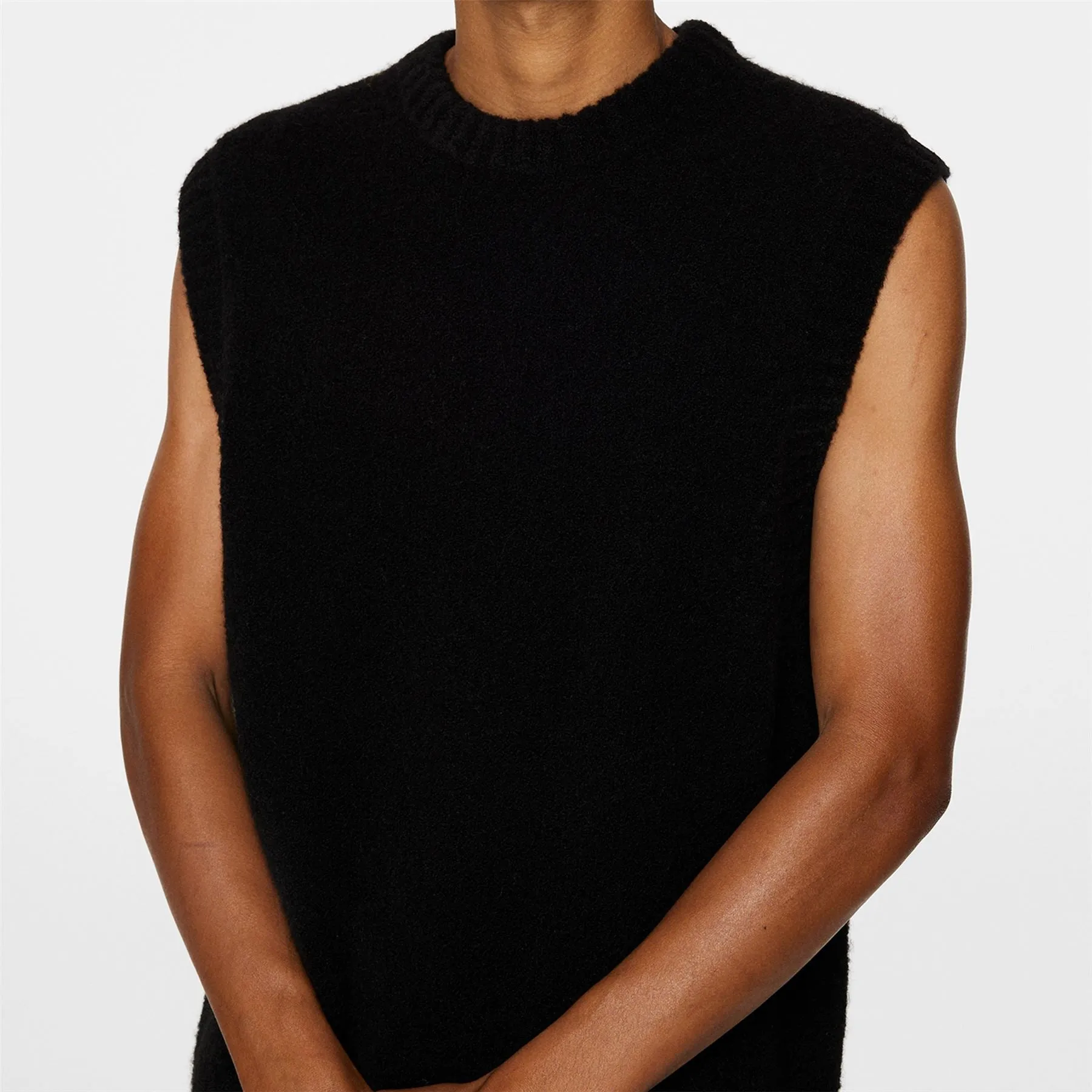 Hardy Knitted Vest Black - AW24