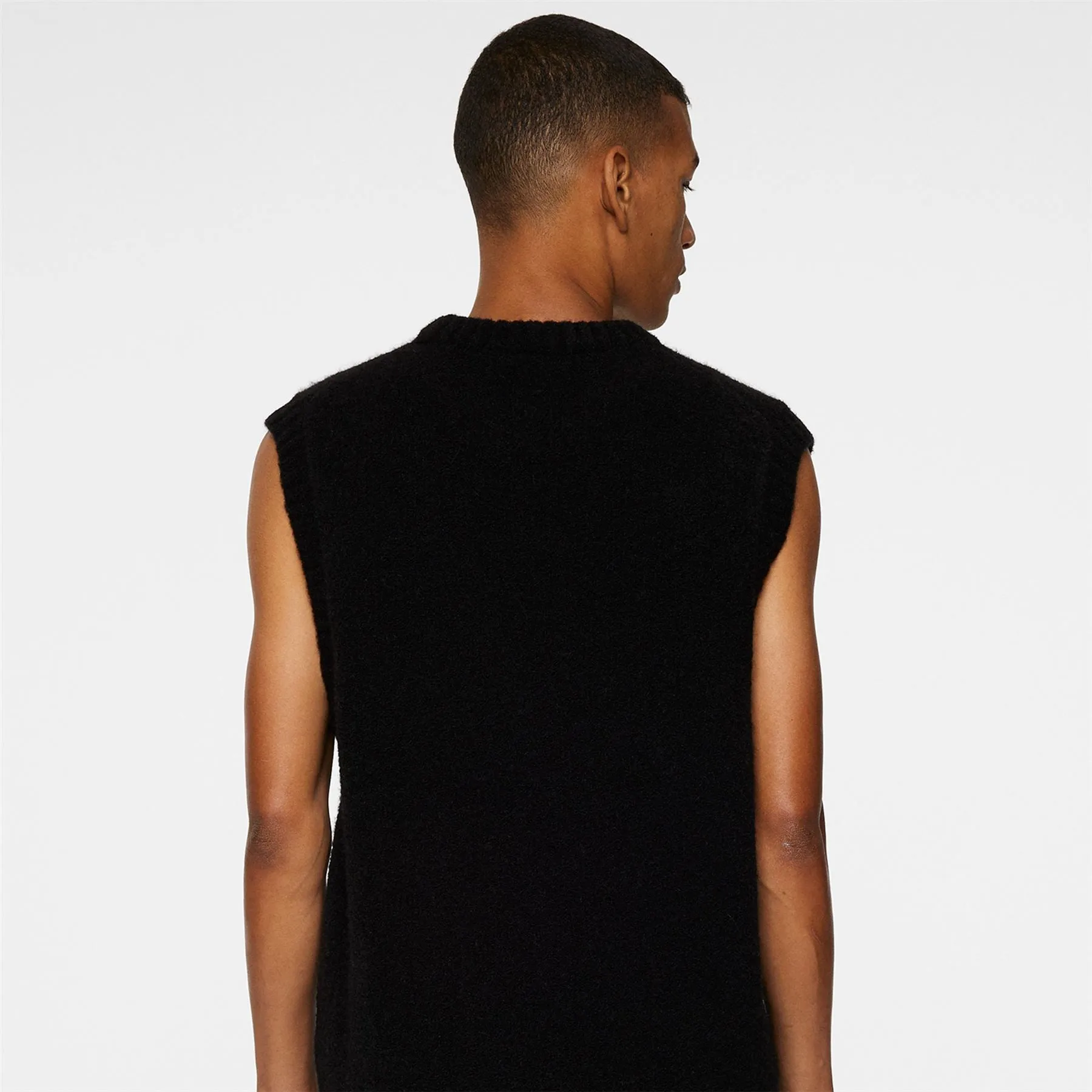 Hardy Knitted Vest Black - AW24