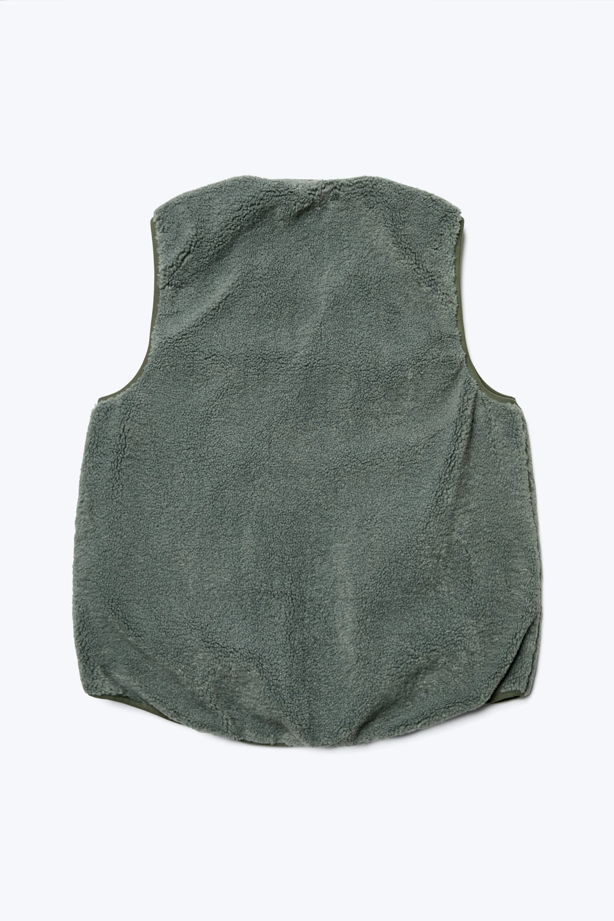 Hearth Shearling Vest Petrol Green