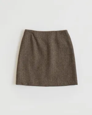 HERRINGBONE MINI SKIRT