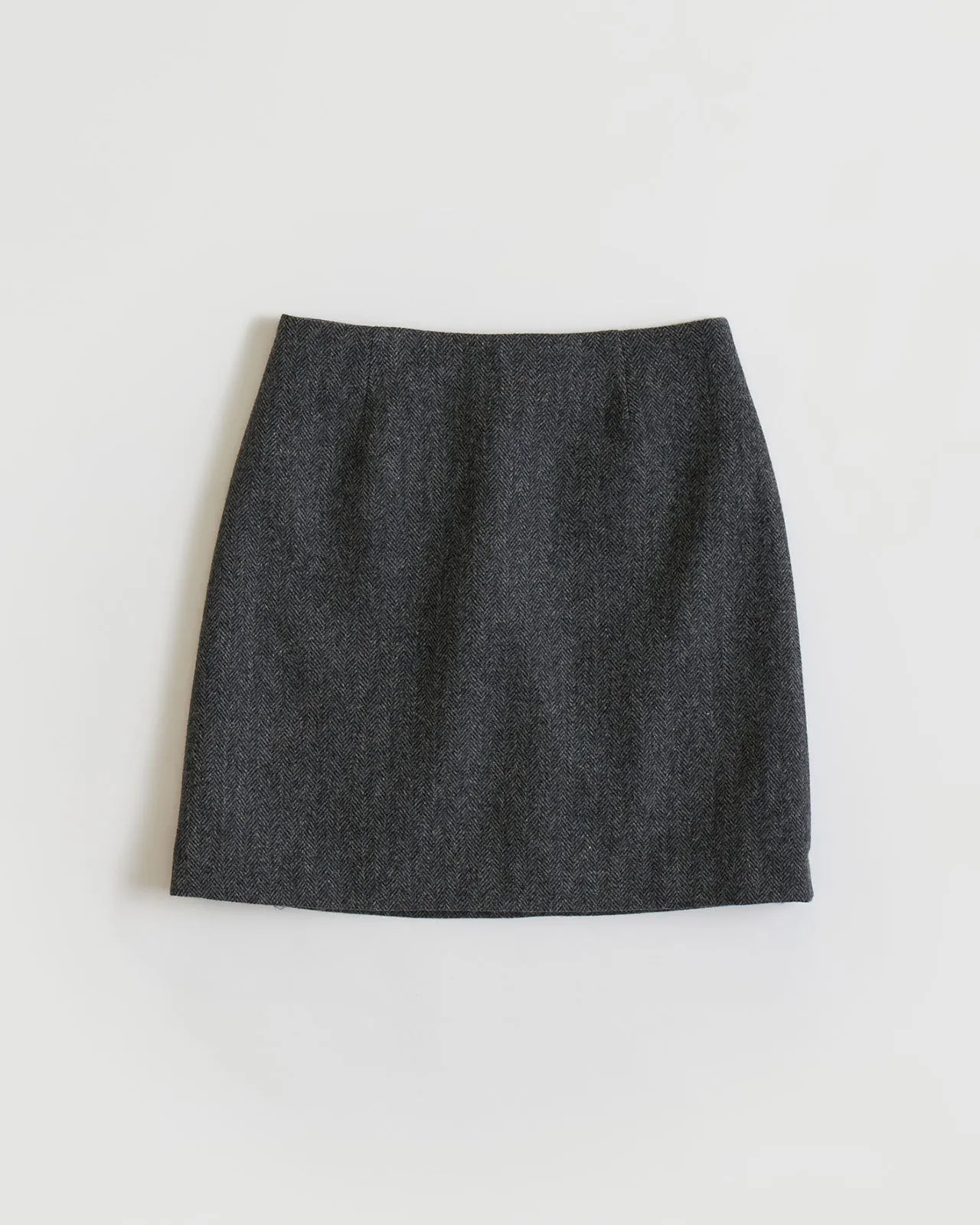 HERRINGBONE MINI SKIRT