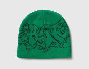 HUF Outlines Skull Beanie / Green