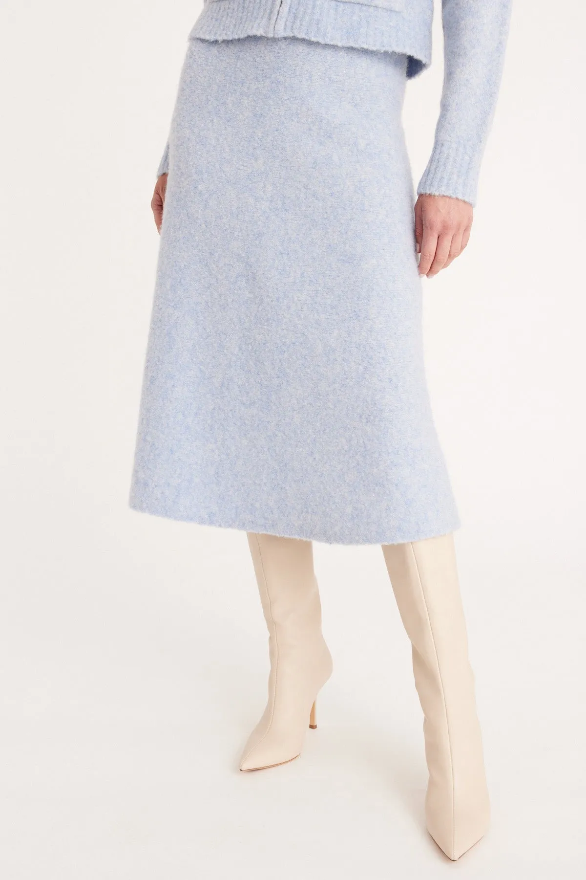 Ilona Wool Skirt - Sky