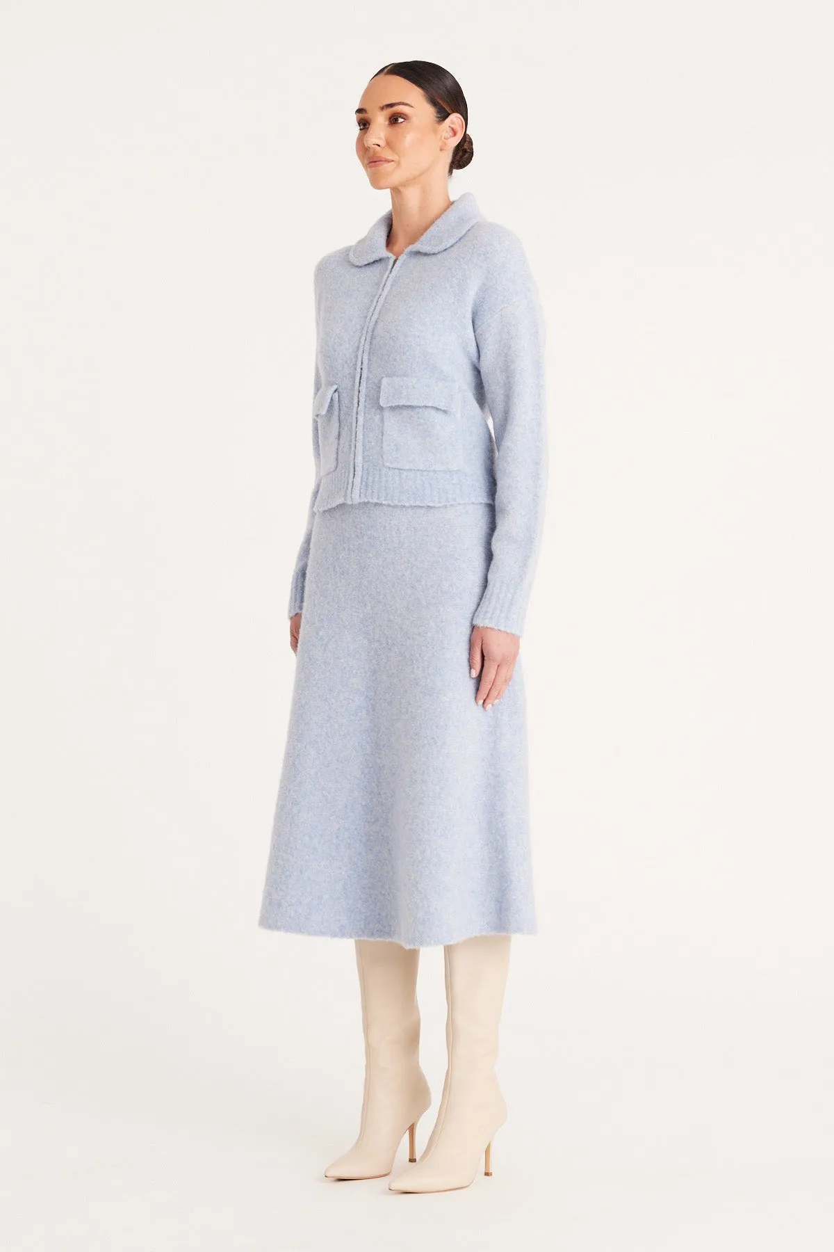 Ilona Wool Skirt - Sky