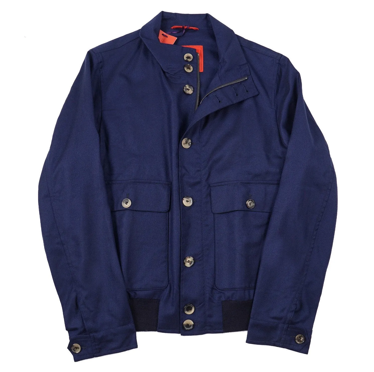 Isaia Techno Cashmere Bomber Jacket