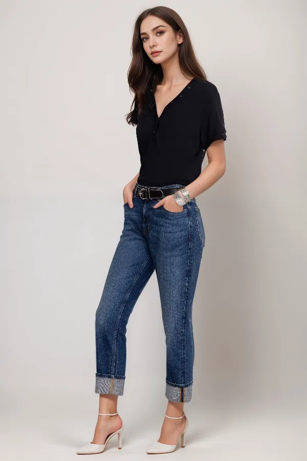 Johnny Was Barcelona Boyfriend Jeans JW1013NB116