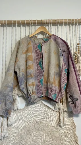 Kantha Bomber Jacket 020 (Small/Medium)