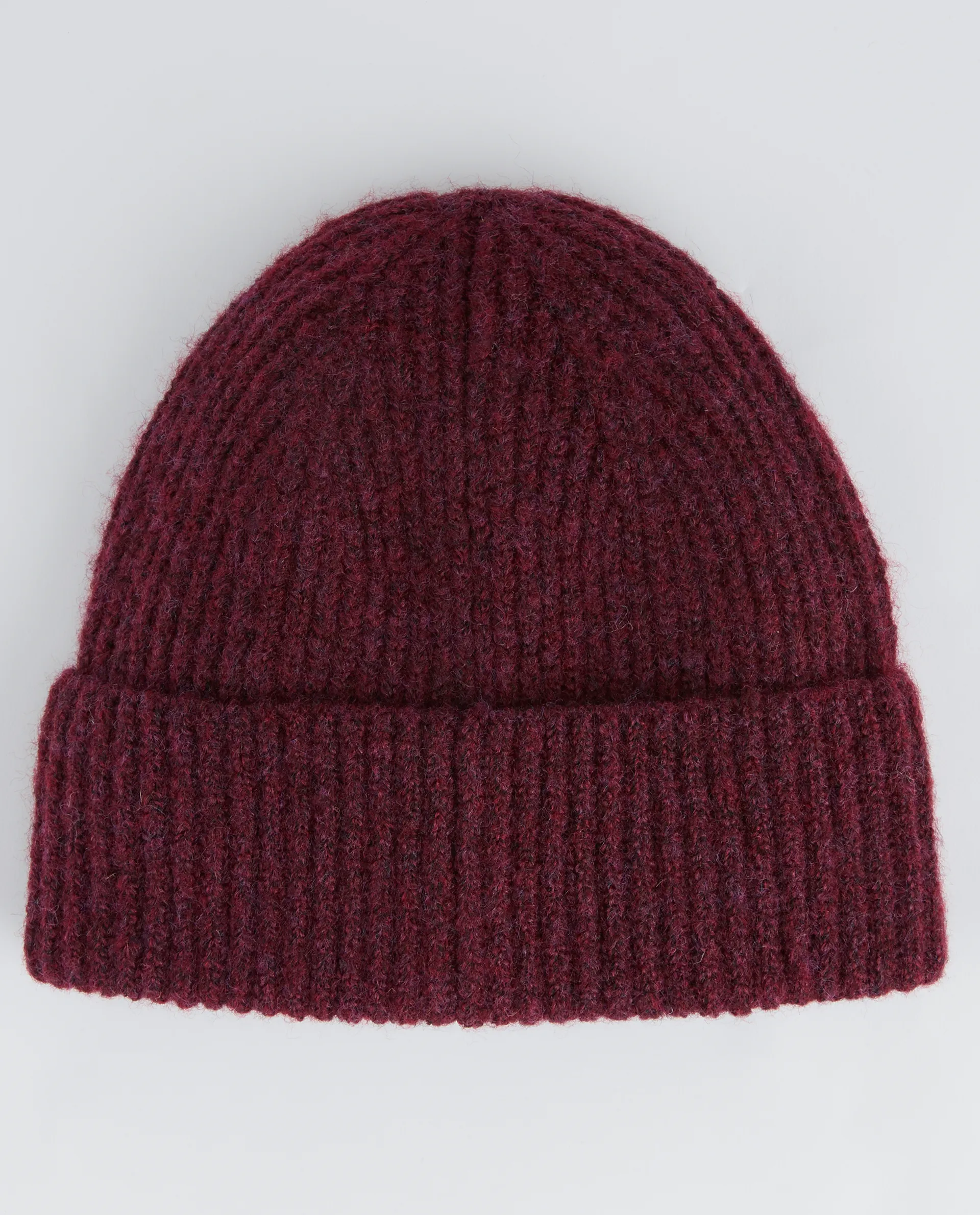 Knit Beanie - Dark Cherry