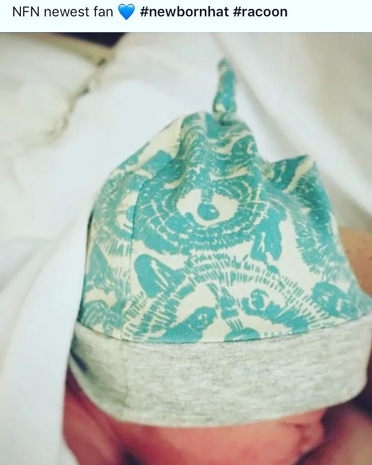 Knot Hat in Newborn: Whales