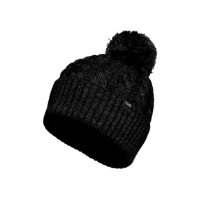 Kombi Black Braidy Merino Pom Pom Junior Hat