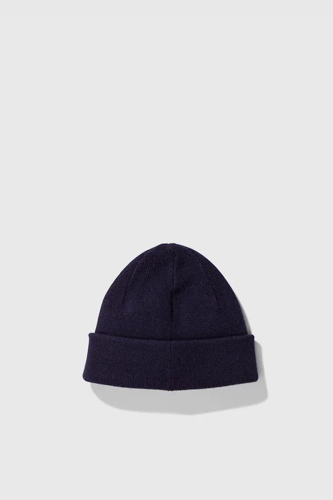 Light Wool Beanie - Dark Navy