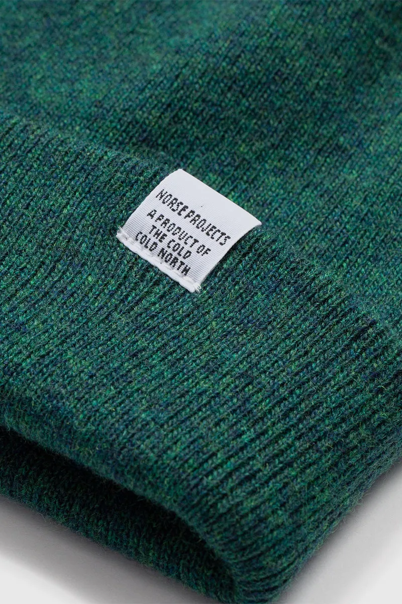 Light Wool Beanie - Dartmouth Green