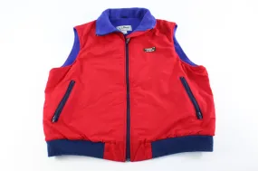 L.L. Bean Red & Purple Zip Up Vest