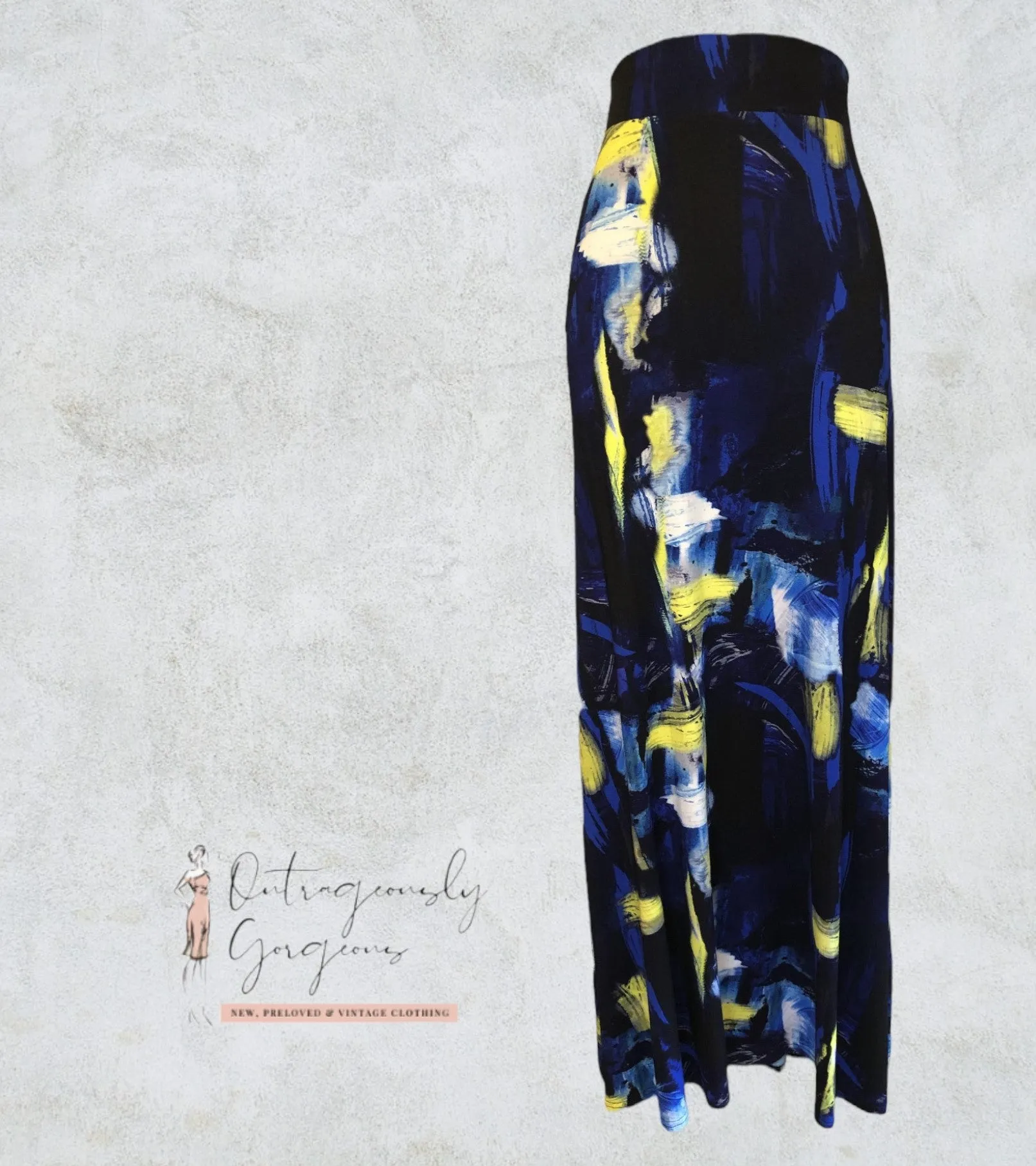 Marble Multi Blue & Yellow Skirt UK 10 US 6 EU 38 BNWT RRP £49.00