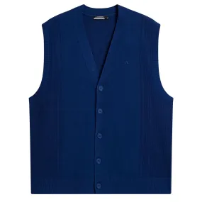 Markus Sleevless Knitted Vest Estate Blue - SU24