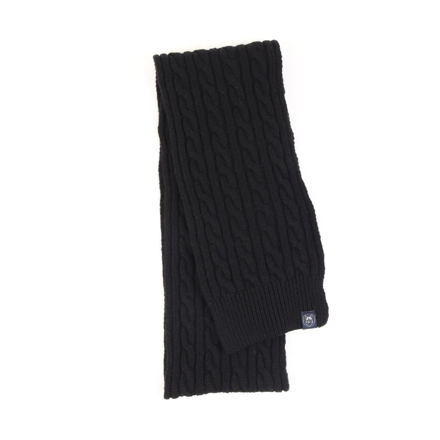 Men's Cable Knit Cashmere Scarf