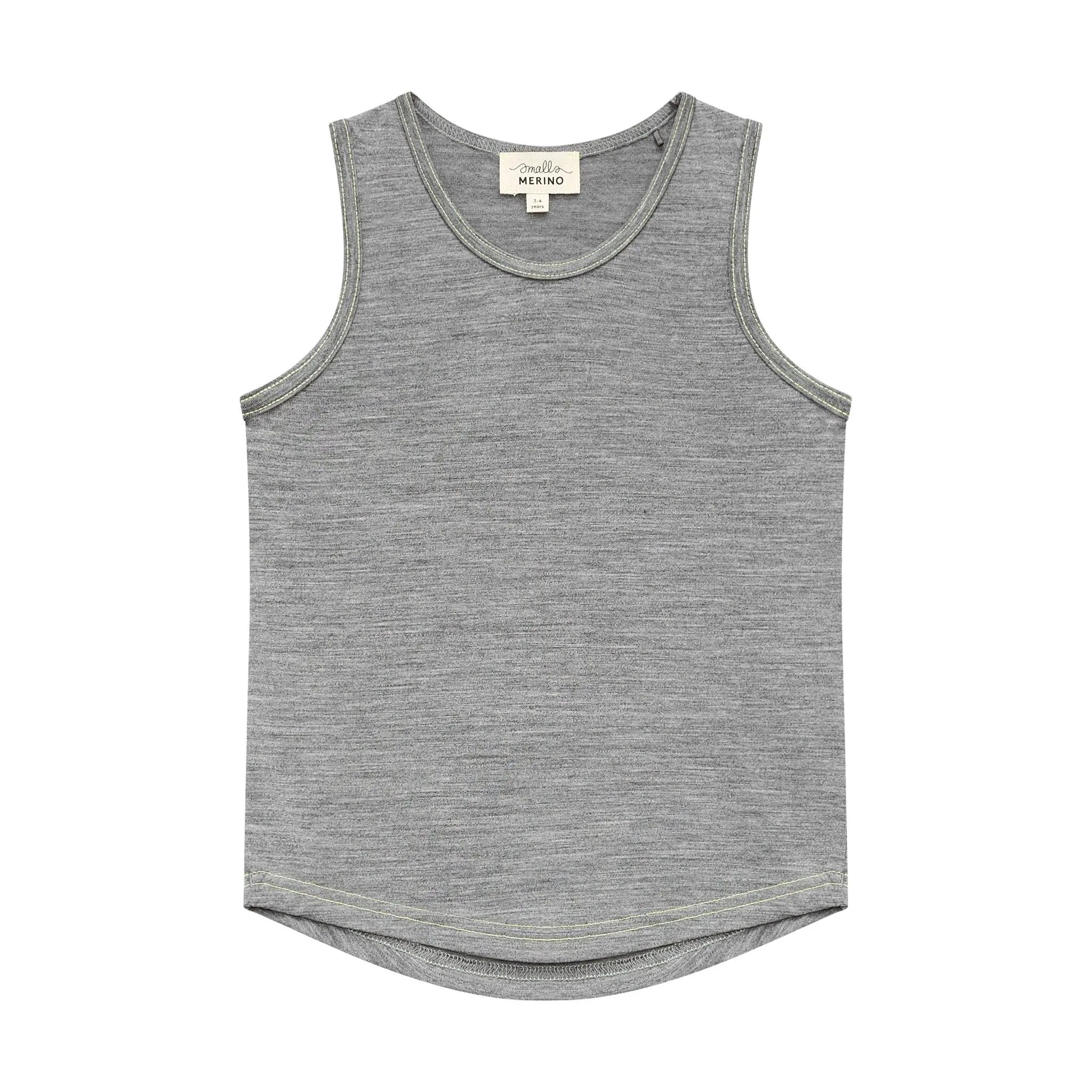 Merino Tank, Grey Marle