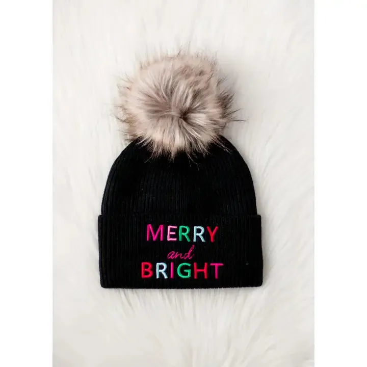 Merry & Bright Knit Pom Hat