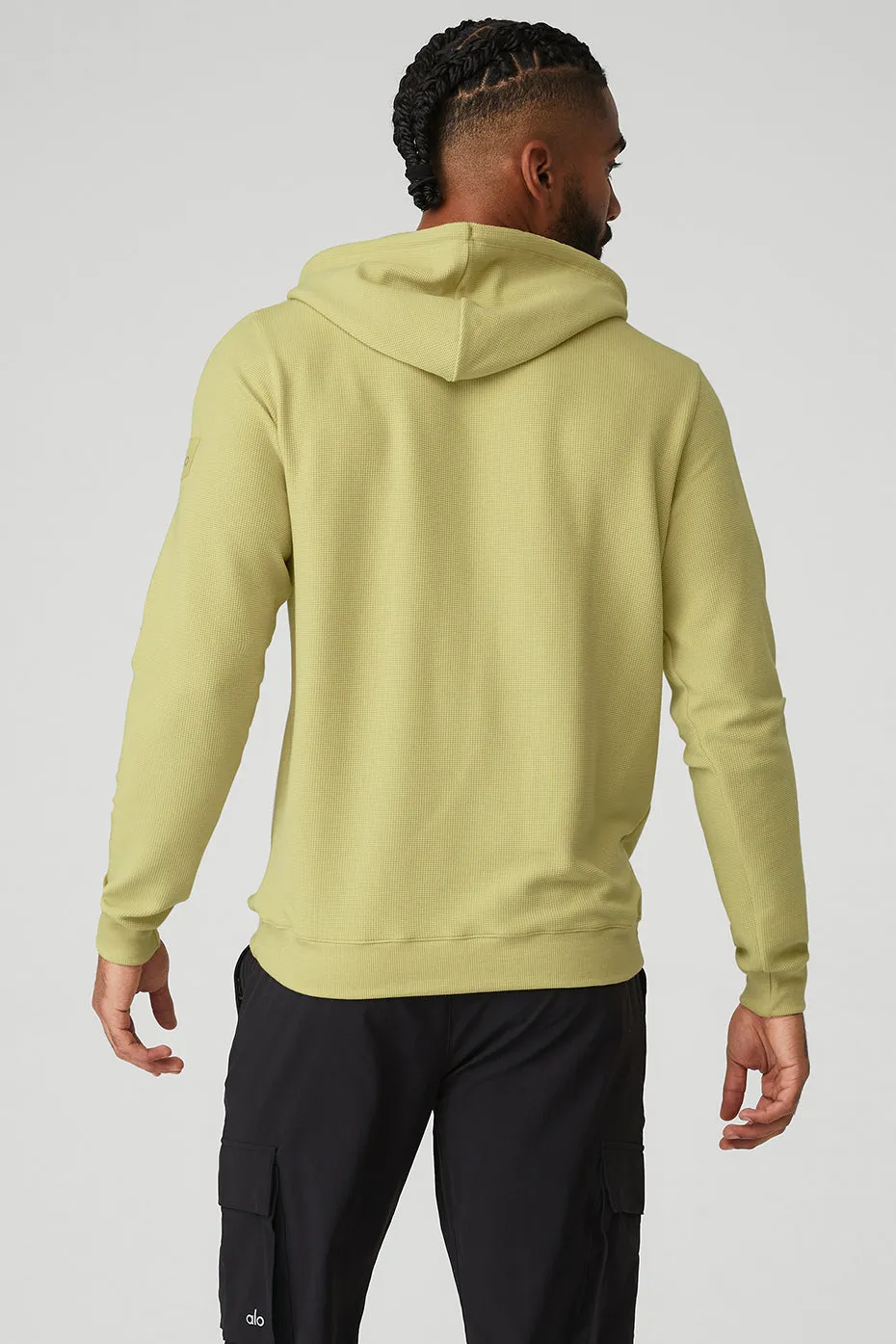 Micro Waffle Fast Break Hoodie - Dusty Yellow