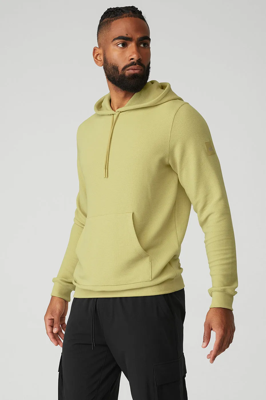 Micro Waffle Fast Break Hoodie - Dusty Yellow