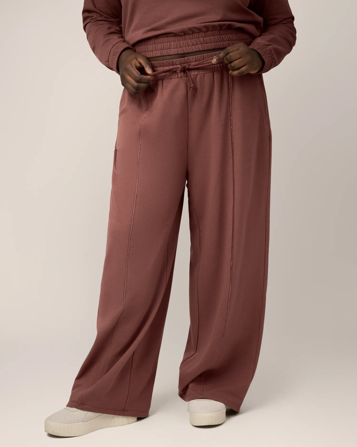 Mila High-Waisted Wide Leg Pant | Redwood