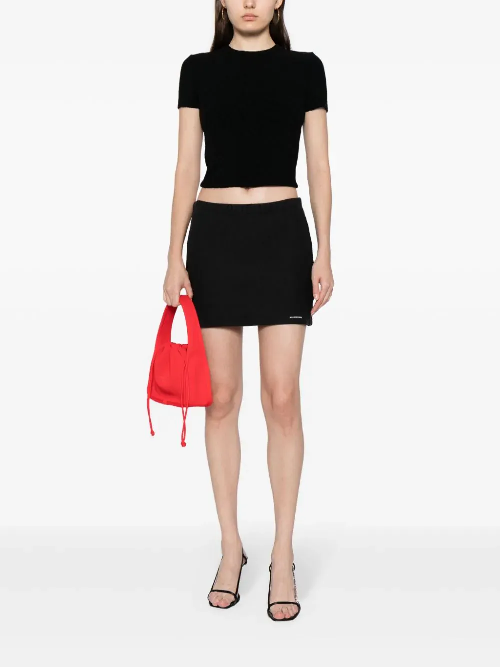 Mini Skirt In Classic Cotton Terry With Logo Waistband