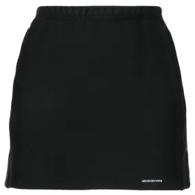 Mini Skirt In Classic Cotton Terry With Logo Waistband