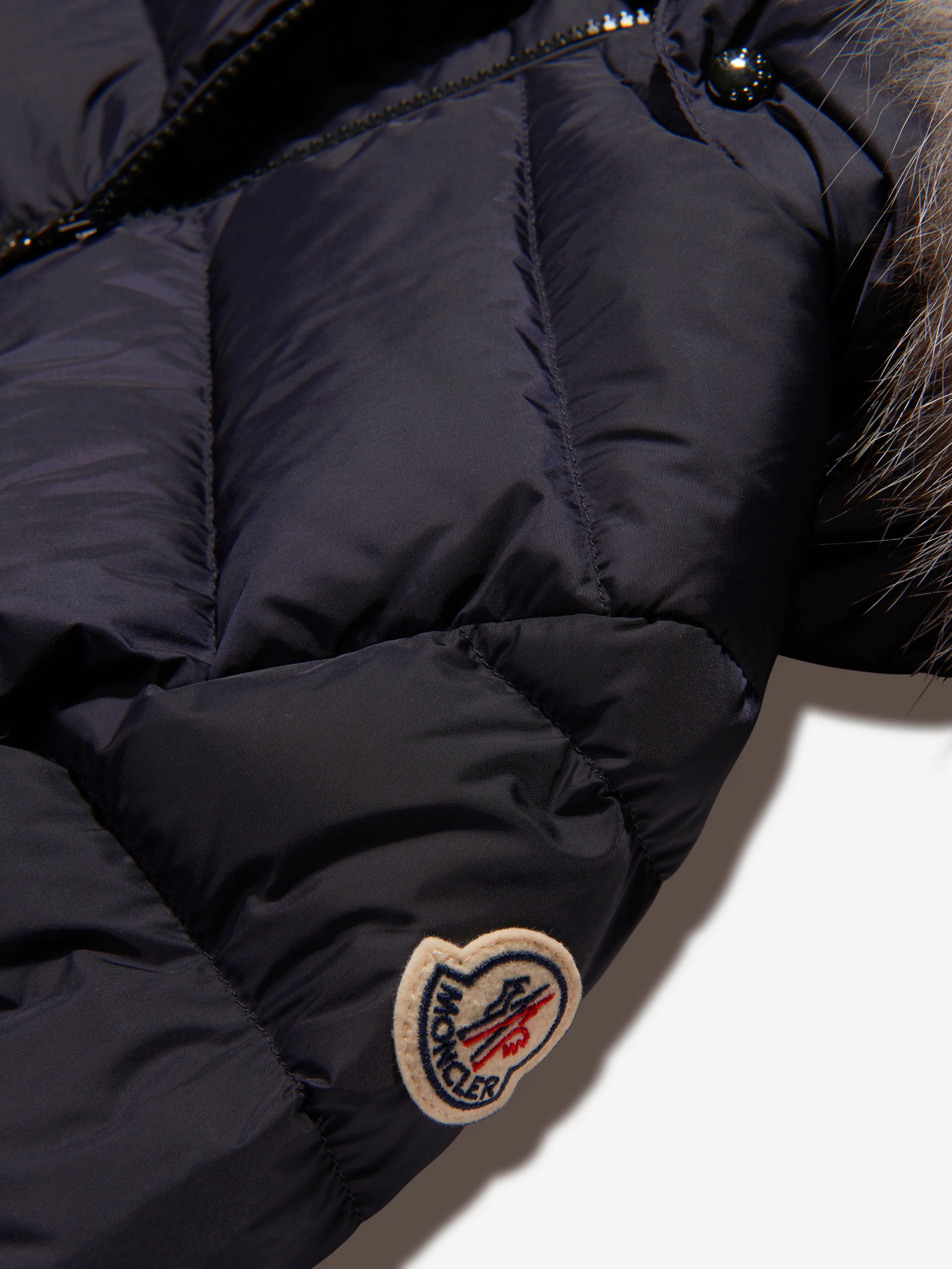 Moncler Enfant Girls Down Padded Abelle Long Coat