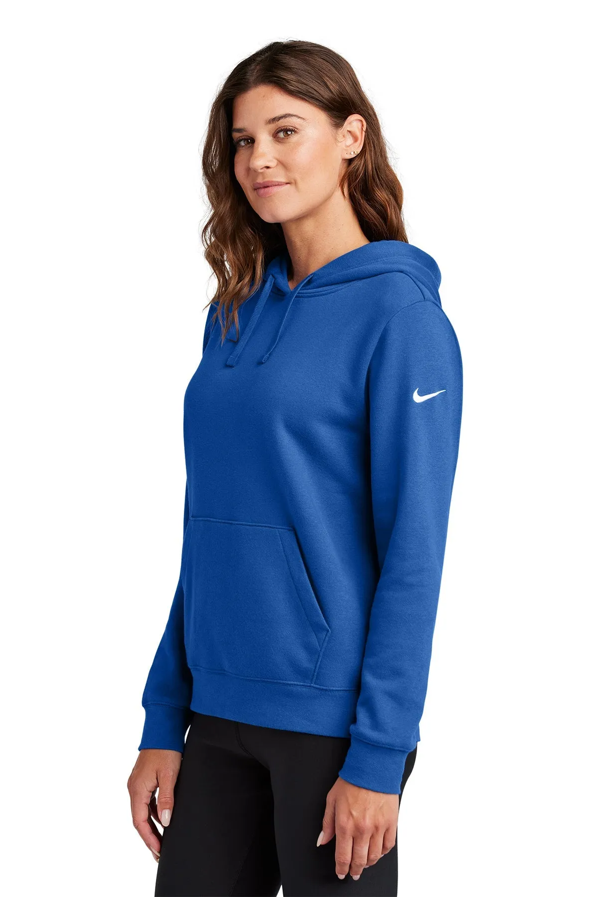 Nike Ladies Club Fleece Pullover Custom Hoodies, Game Royal