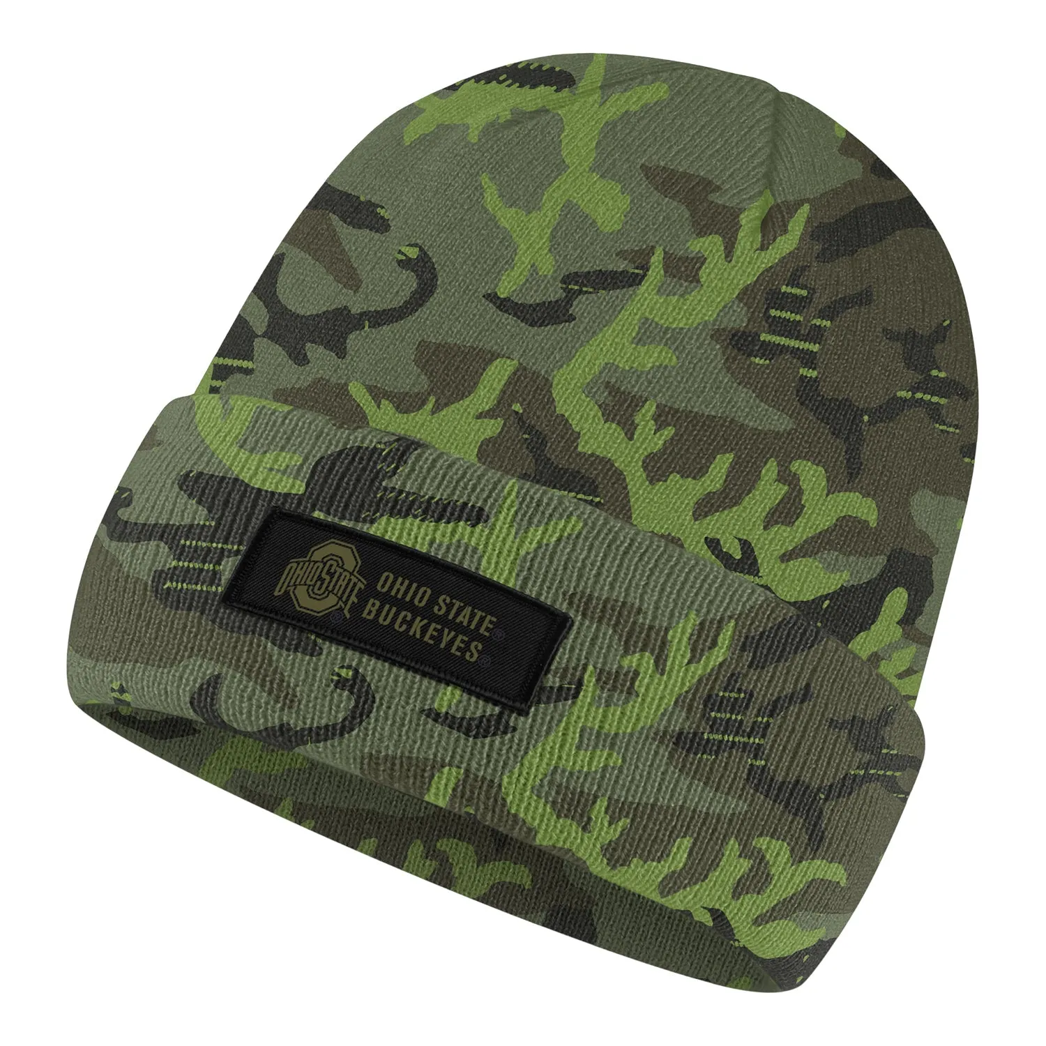 Ohio State Buckeyes Nike Military Patch Camouflage Knit Hat