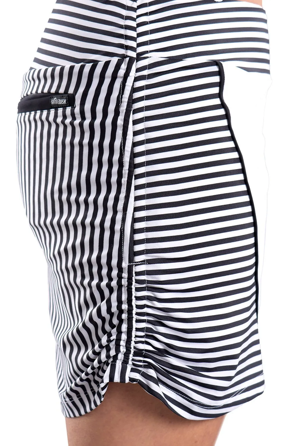 Olivia Black and White Stripe Skort - FINAL SALE