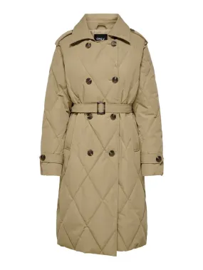 Onlmauda Quilted Coat Otw - Camel