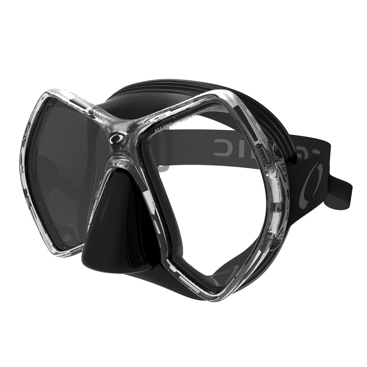 Open Box Oceanic Cyanea Ultra Scuba Mask - Black / Titanium