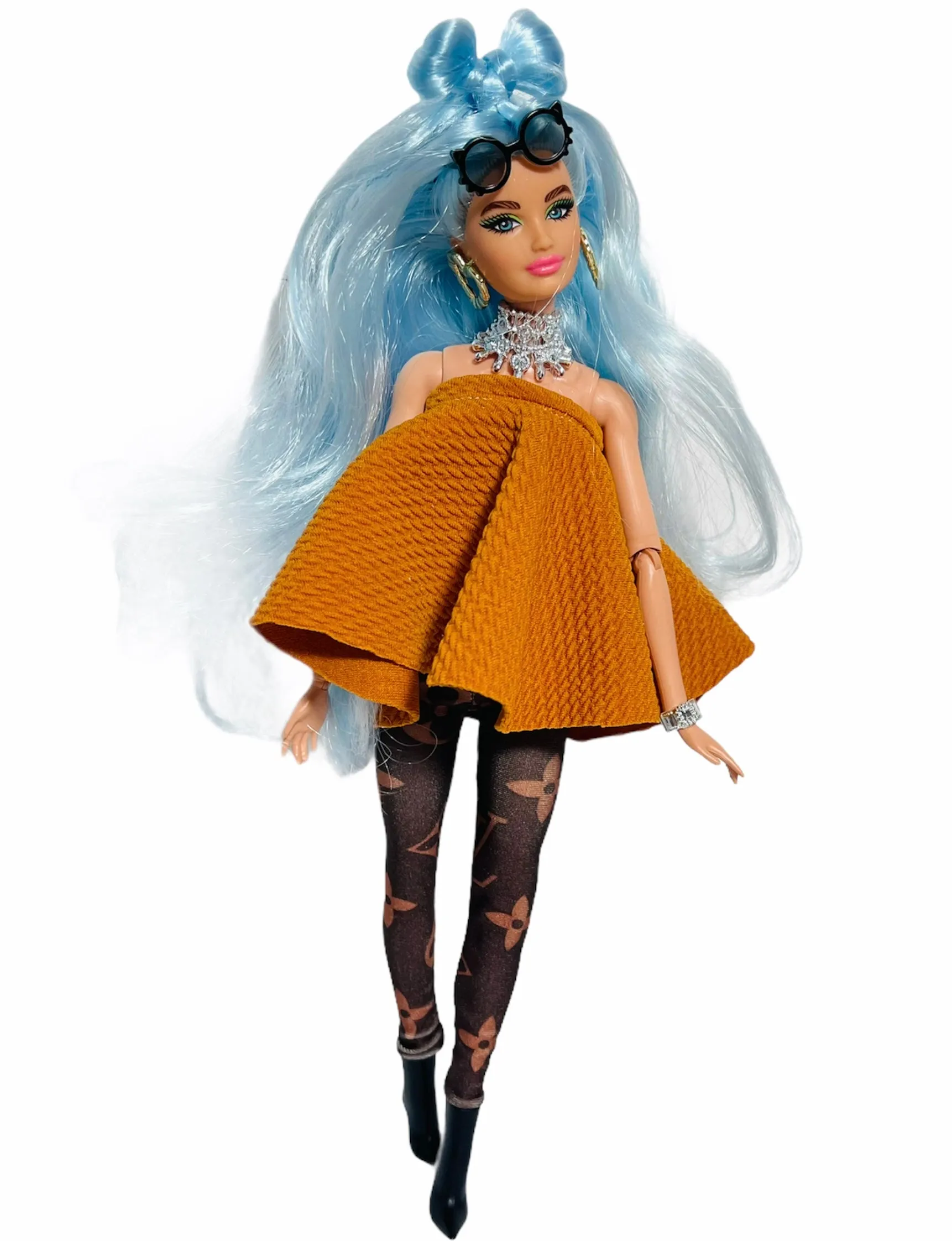 Orange top for Barbie doll fall sweater