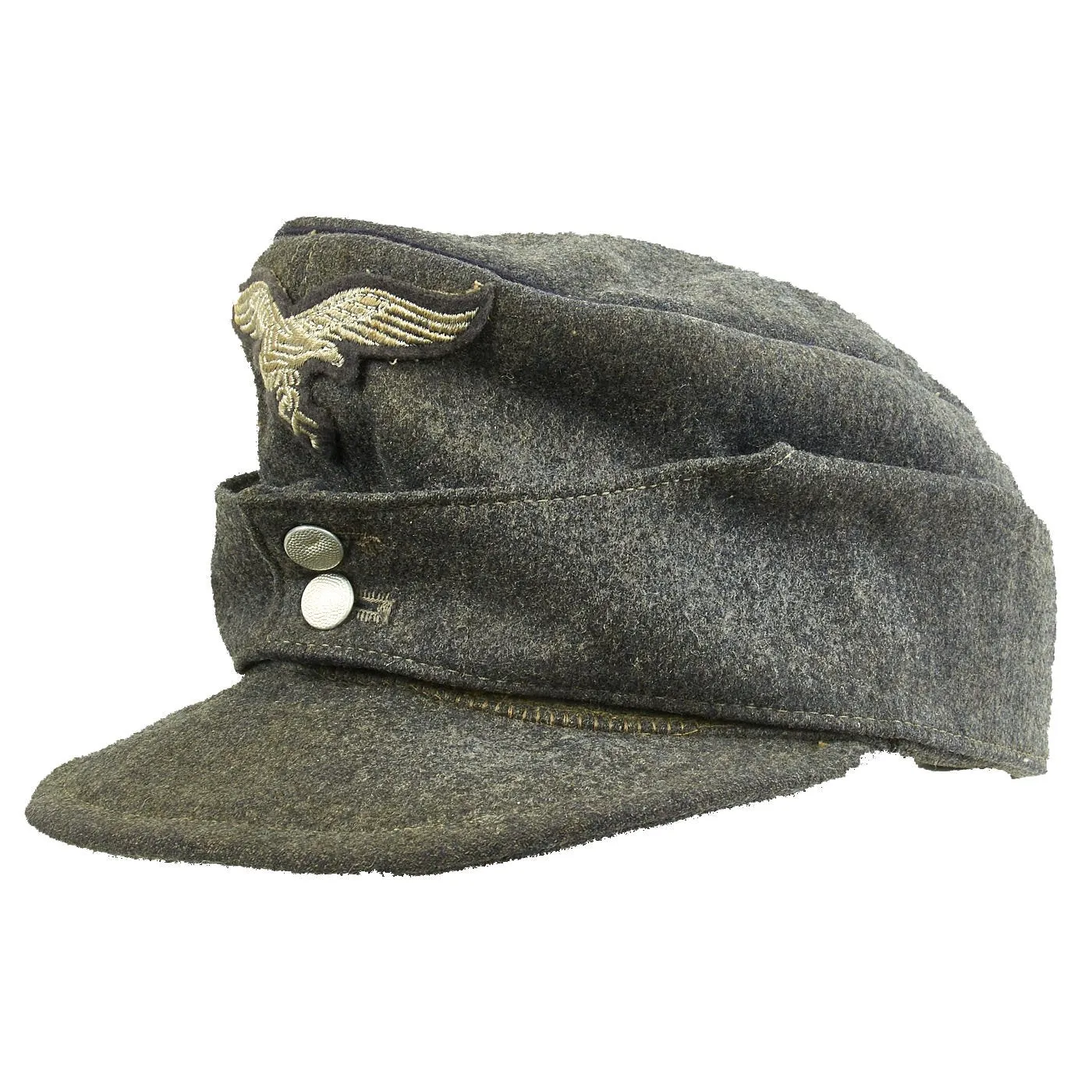 Original German WWII Named Luftwaffe Engineer Corps M43 Einheitsmütze Wool Field Cap