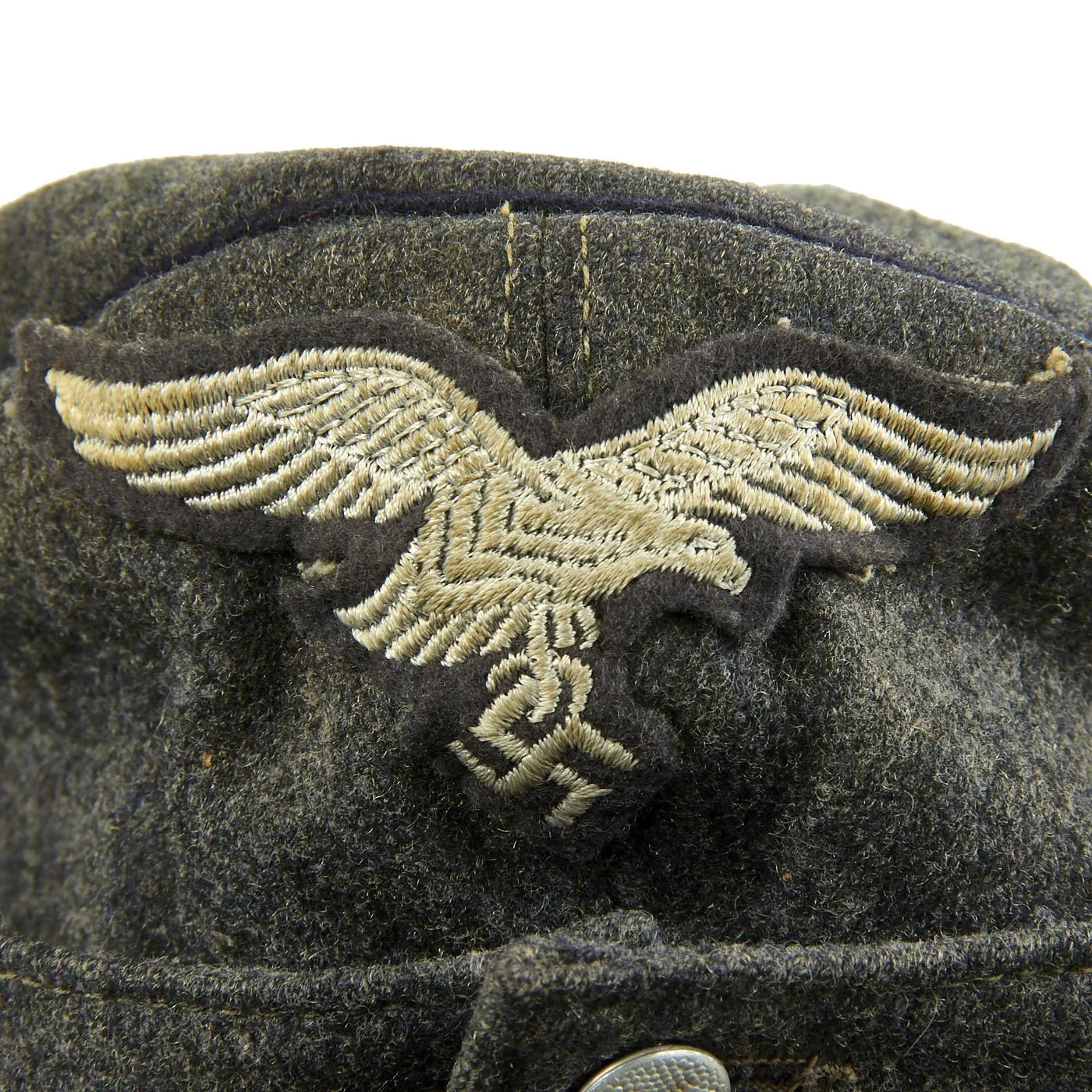 Original German WWII Named Luftwaffe Engineer Corps M43 Einheitsmütze Wool Field Cap