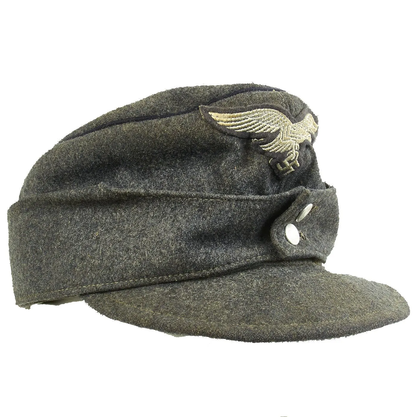 Original German WWII Named Luftwaffe Engineer Corps M43 Einheitsmütze Wool Field Cap